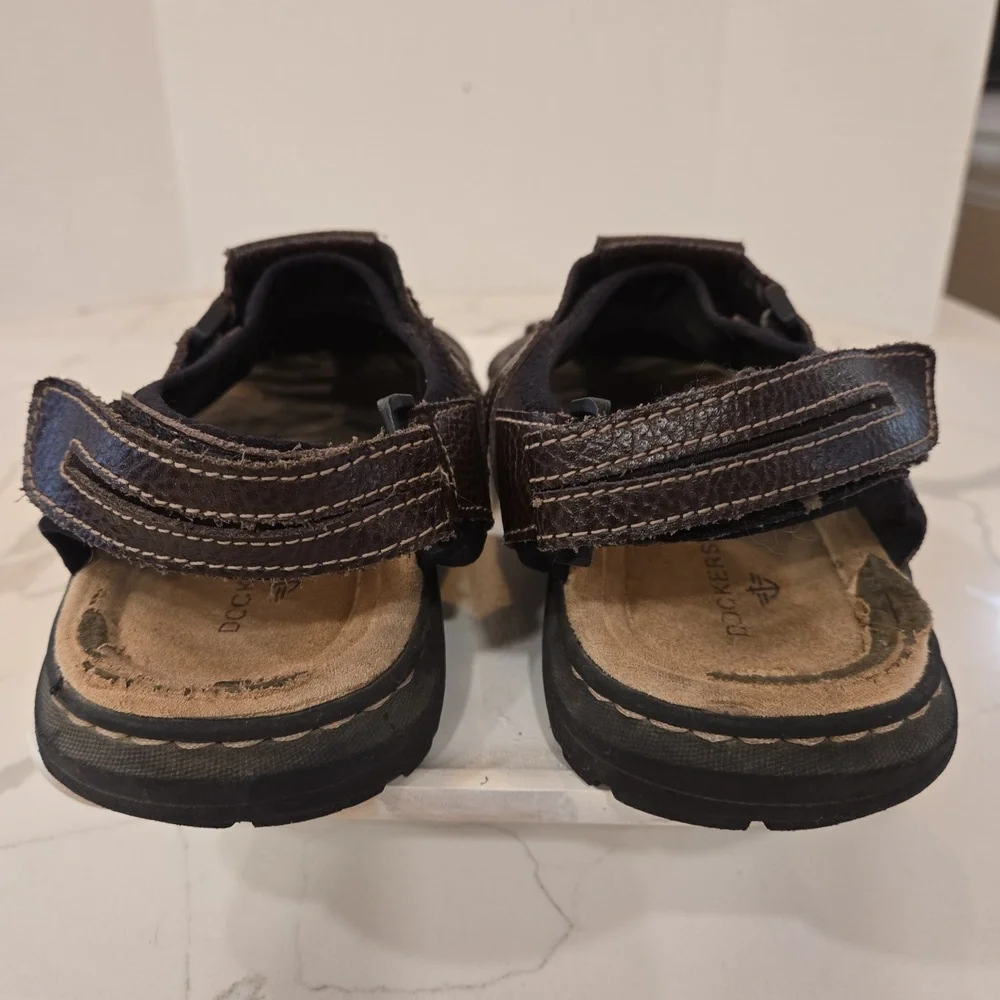 Leather Brown Fishermans Hiking Outdoor Sandals Mens Size 12